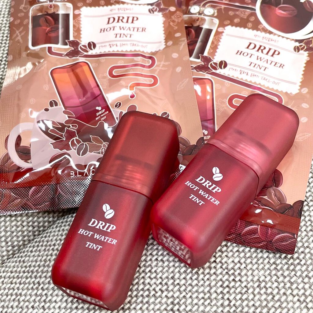 ドリップホットウォーターティント/BLACK ROUGE/リップティントを使ったクチコミ(1枚目)