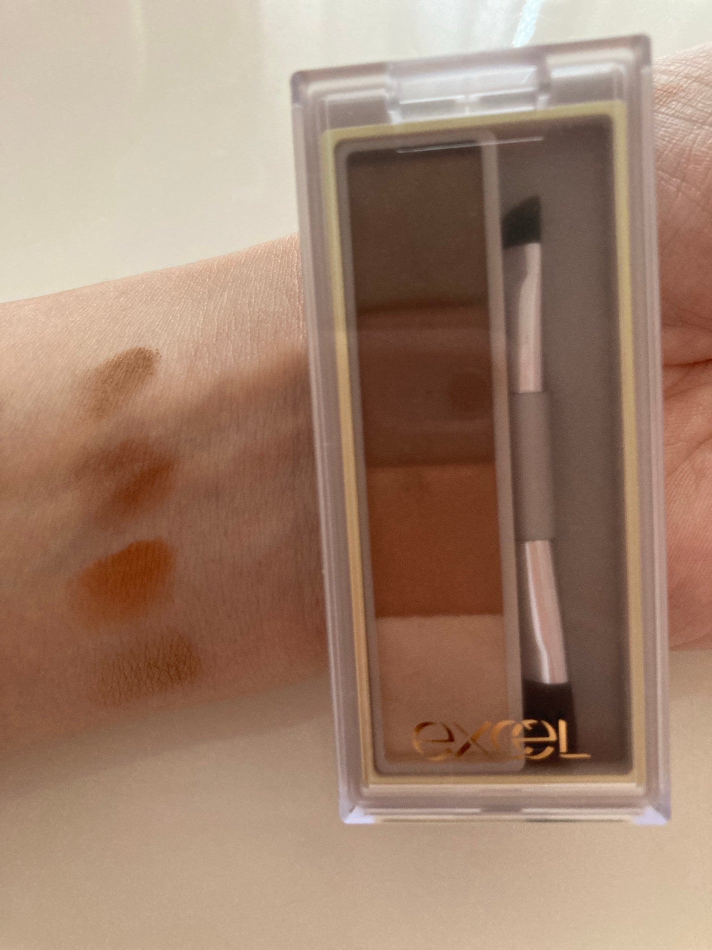 カラーエディットパウダーブロウ/excel/パウダーアイブロウを使ったクチコミ(6枚目)