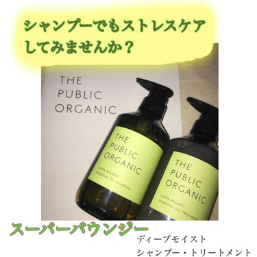 スーパーバウンシー DM シャンプー／DM ヘア トリートメント/THE PUBLIC ORGANIC/シャンプー・コンディショナーを使ったクチコミ（1枚目）