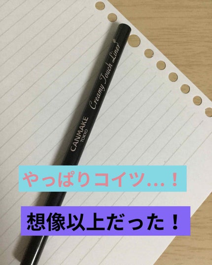 クリーミータッチライナー/キャンメイク/ジェルアイライナーを使ったクチコミ(1枚目)