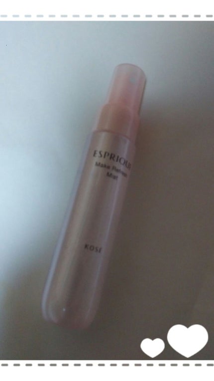 ESPRIQUE メイクリフレッシュ ミストのクチコミ「メイク前とメイクの上から使える
化粧水ミスト☺
化粧のり、持ちもよくなるそうです❗
(まだ使っ.....」(1枚目)