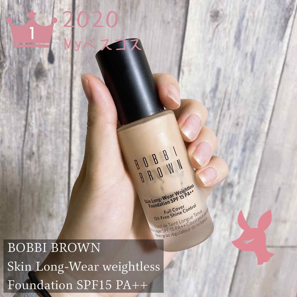 スキン ロングウェア ウェイトレス ファンデーション SPF 15 (PA++) 2 サンド/BOBBI BROWN/リキッドファンデーションを使ったクチコミ（1枚目）