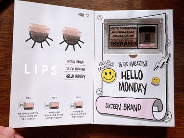 16 EYE MAGAZINE 02 HELLO MONDAY/16BRAND/アイシャドウパレットを使ったクチコミ（1枚目）