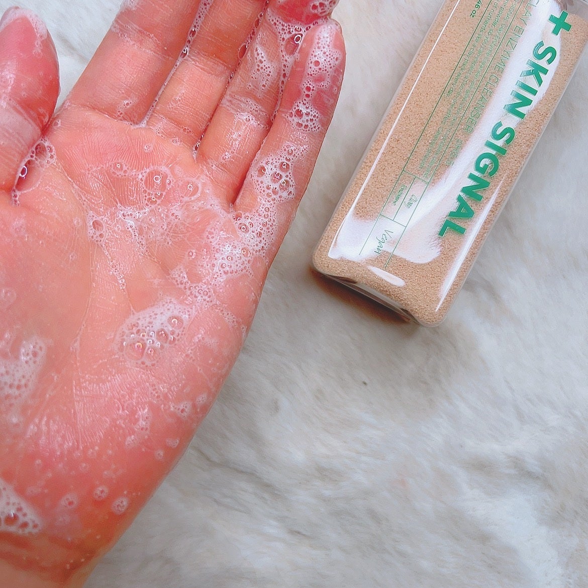 ピンククレイ酵素クレンザー/SKIN SIGNAL/洗顔パウダーを使ったクチコミ(3枚目)