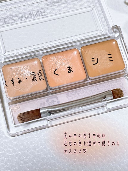 パレットコンシーラー/CEZANNE/パレットコンシーラーを使ったクチコミ(2枚目)