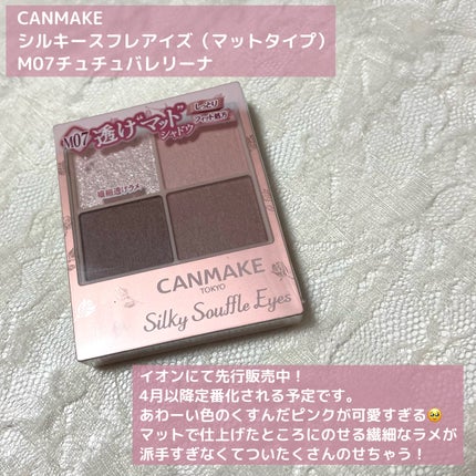 シルキースフレアイズ(マットタイプ)/キャンメイク/アイシャドウパレットを使ったクチコミ(2枚目)