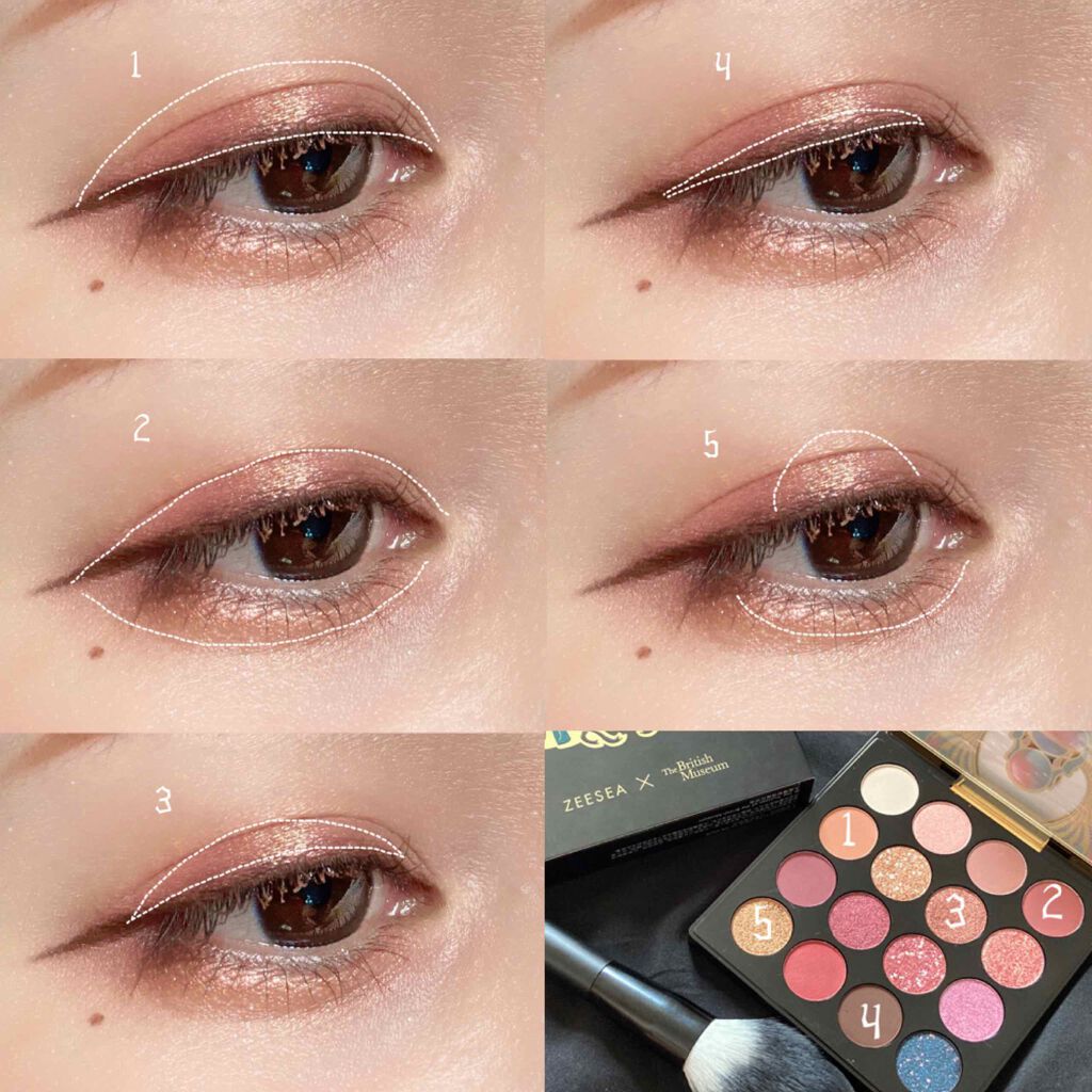 大英博物館 エジプトシリーズ アイシャドウパレット/ZEESEA/アイシャドウパレットを使ったクチコミ(2枚目)