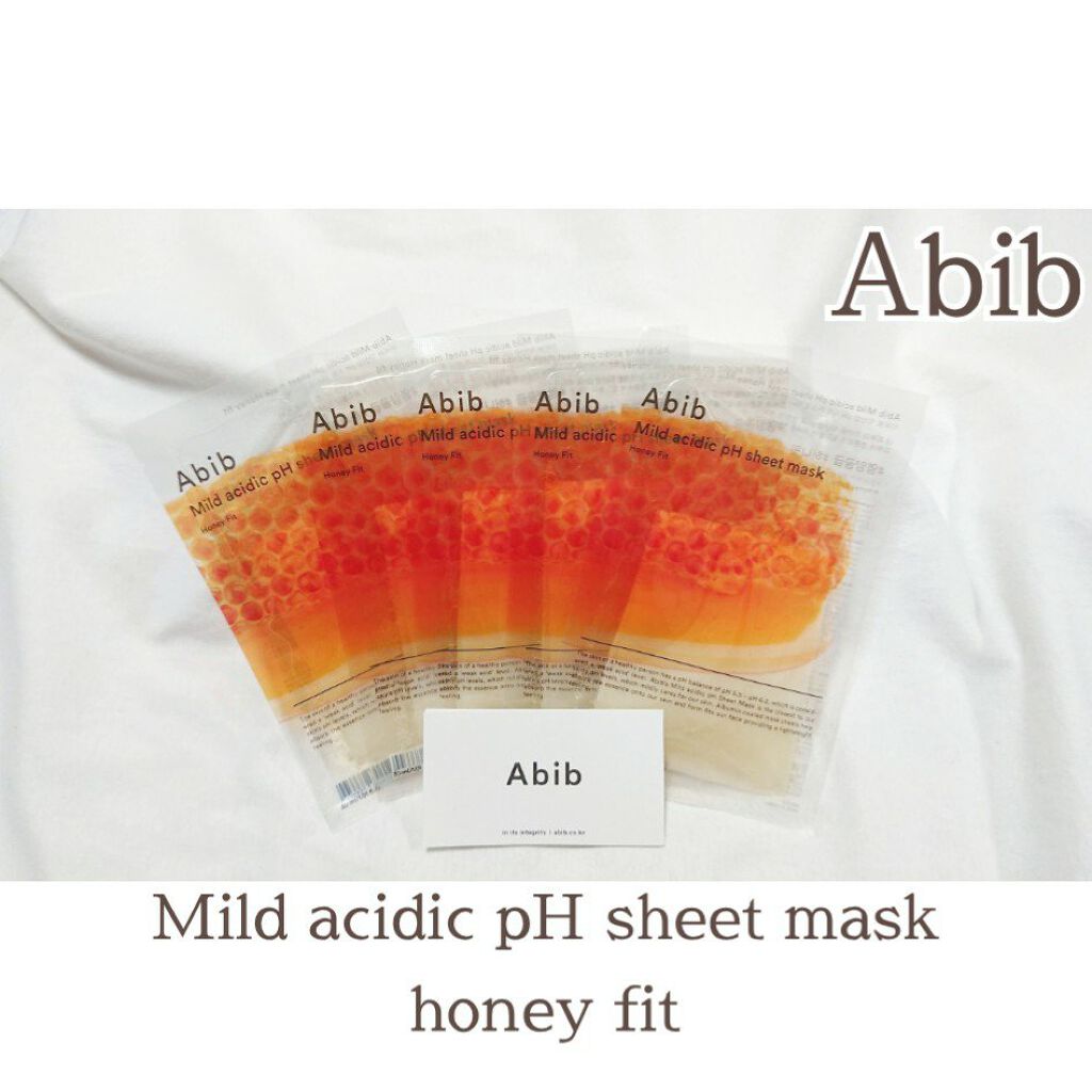弱酸性pHシートマスク ハニーフィット/Abib /シートマスク・パックを使ったクチコミ（1枚目）