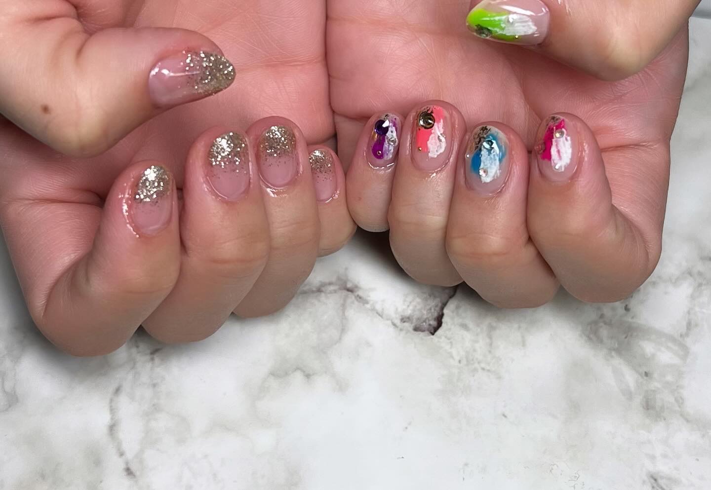 #ネイル,#ニュアンスネイル,#スカルプネイル,#ジェルネイル,#ママネイル,#ギャルネイル,#大人ネイル,#派手ネイル,#ネイル,#城陽ネイル,#京都ネイル,#大阪ネイル,#奈良ネイルのネイルデザイン