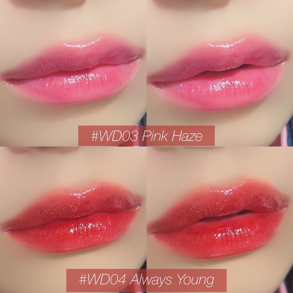 ザ ウォータリーデューティント WD3 ピンク ヘイズ/MERZY/リップティントを使ったクチコミ（3枚目）