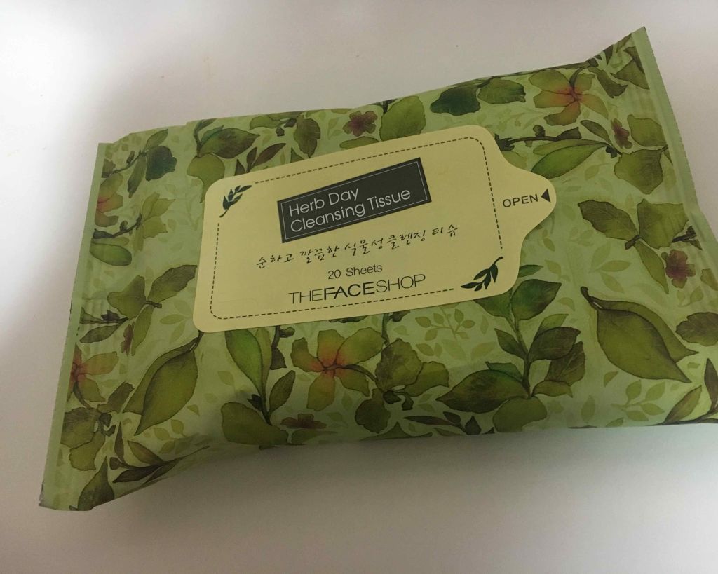  ハーブデイクレンジングティッシュ/THE FACE SHOP/クレンジングシートを使ったクチコミ（1枚目）
