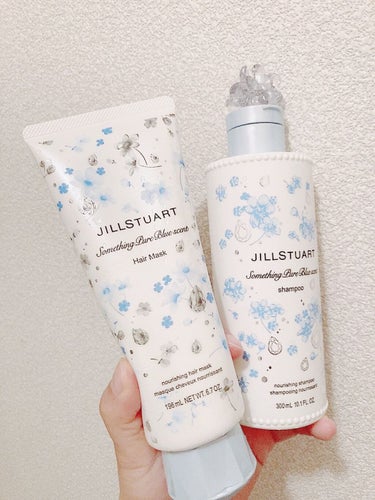 サムシングピュアブルー セント ヘアマスク /JILL STUART/洗い流すヘアトリートメントを使ったクチコミ（1枚目）