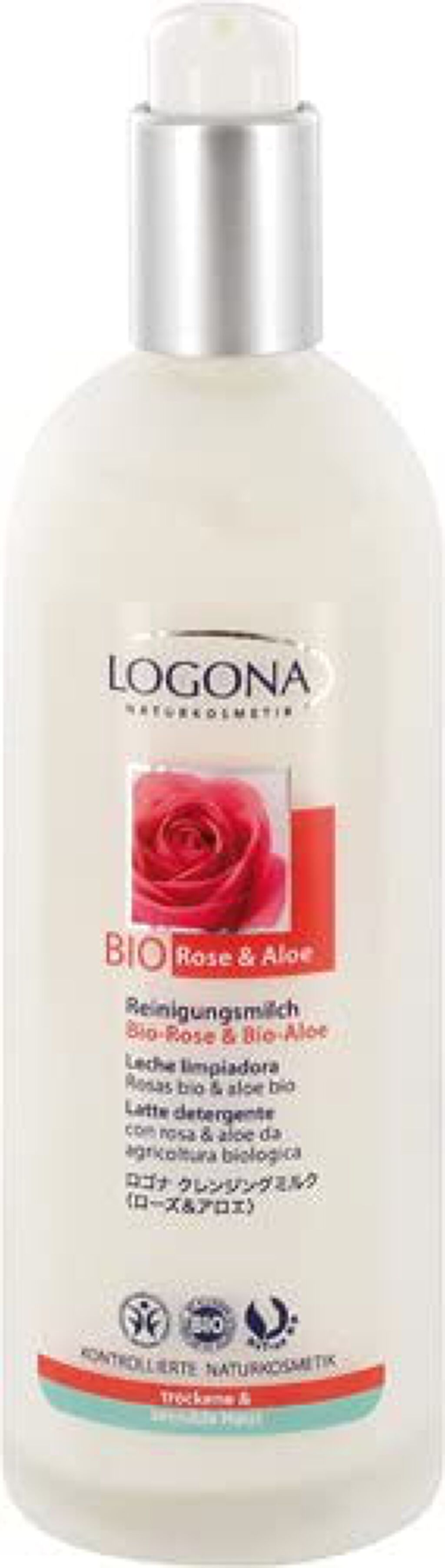クレンジングミルク ローズ＆アロエ / ロゴナ
