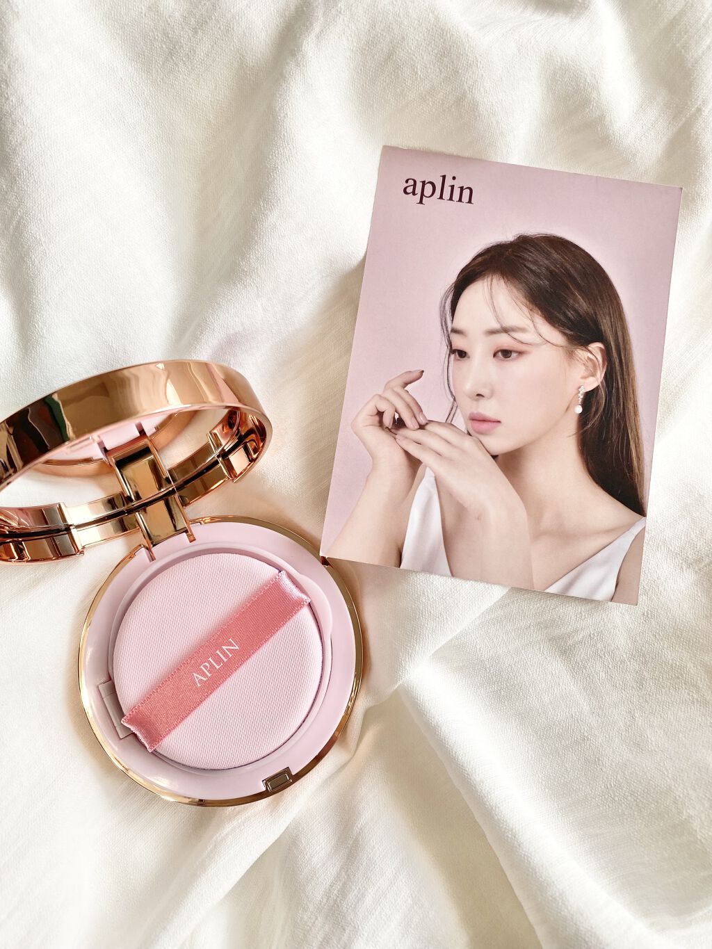 ピンクティーツリーカバークッション/APLIN/クッションファンデーションを使ったクチコミ（2枚目）