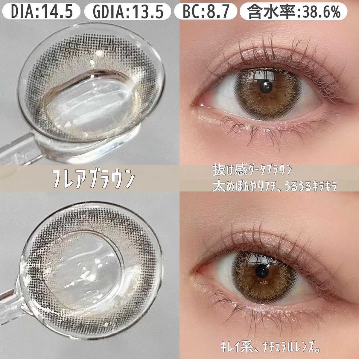 エルージュ 2weeks/éRouge/2週間(2WEEKS)カラコンを使ったクチコミ(7枚目)