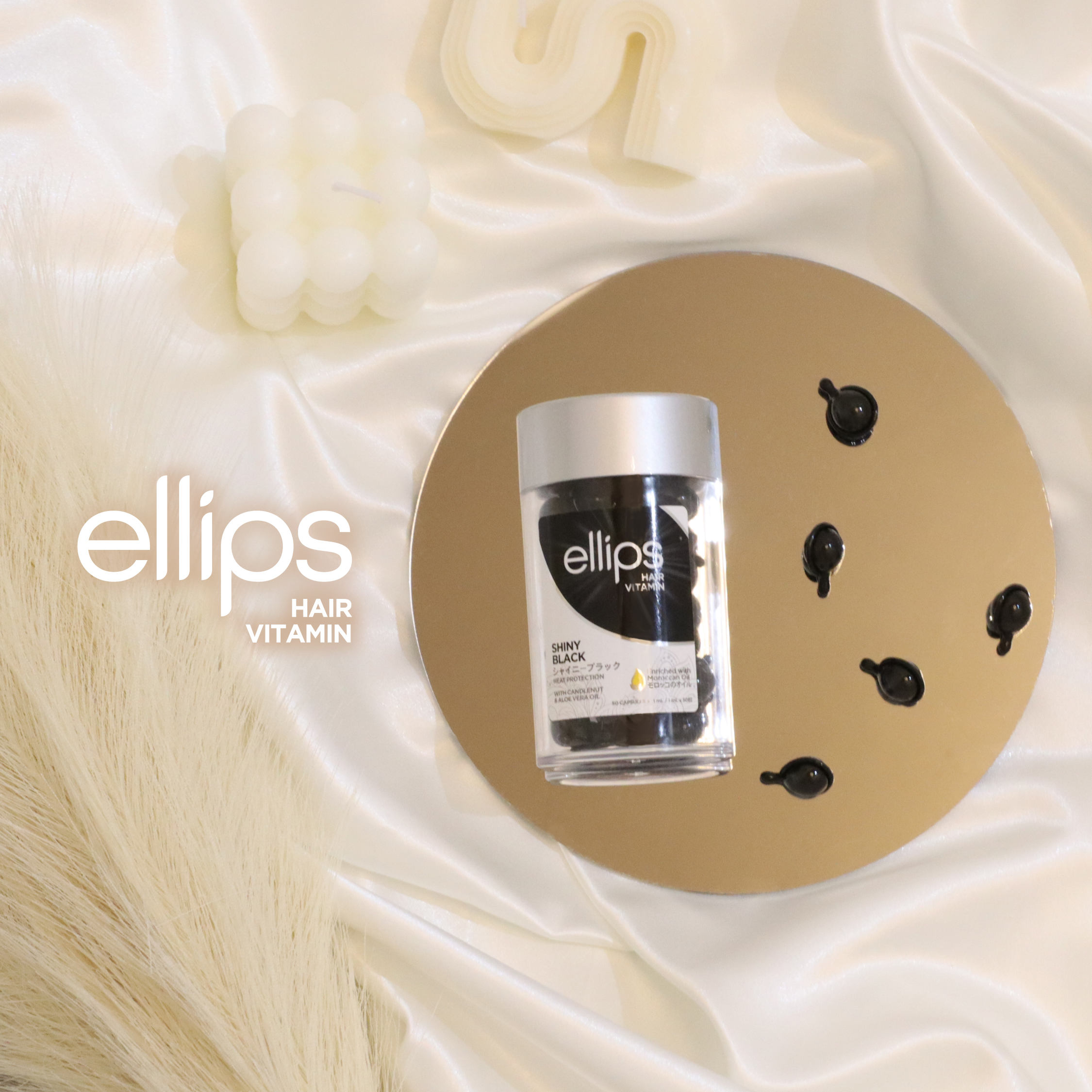 ヘアーオイル【シャイニーブラック】/ellips/ヘアオイルを使ったクチコミ（1枚目）