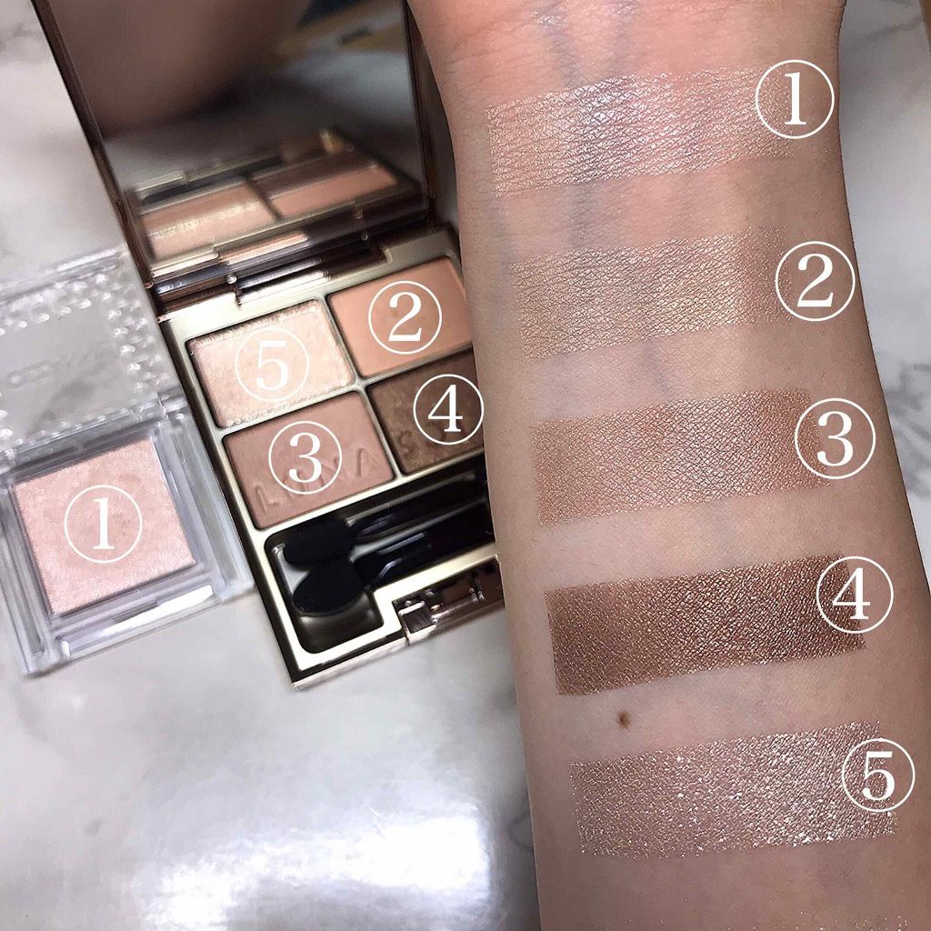 スキンモデリングアイズ/LUNASOL/アイシャドウパレットを使ったクチコミ（3枚目）