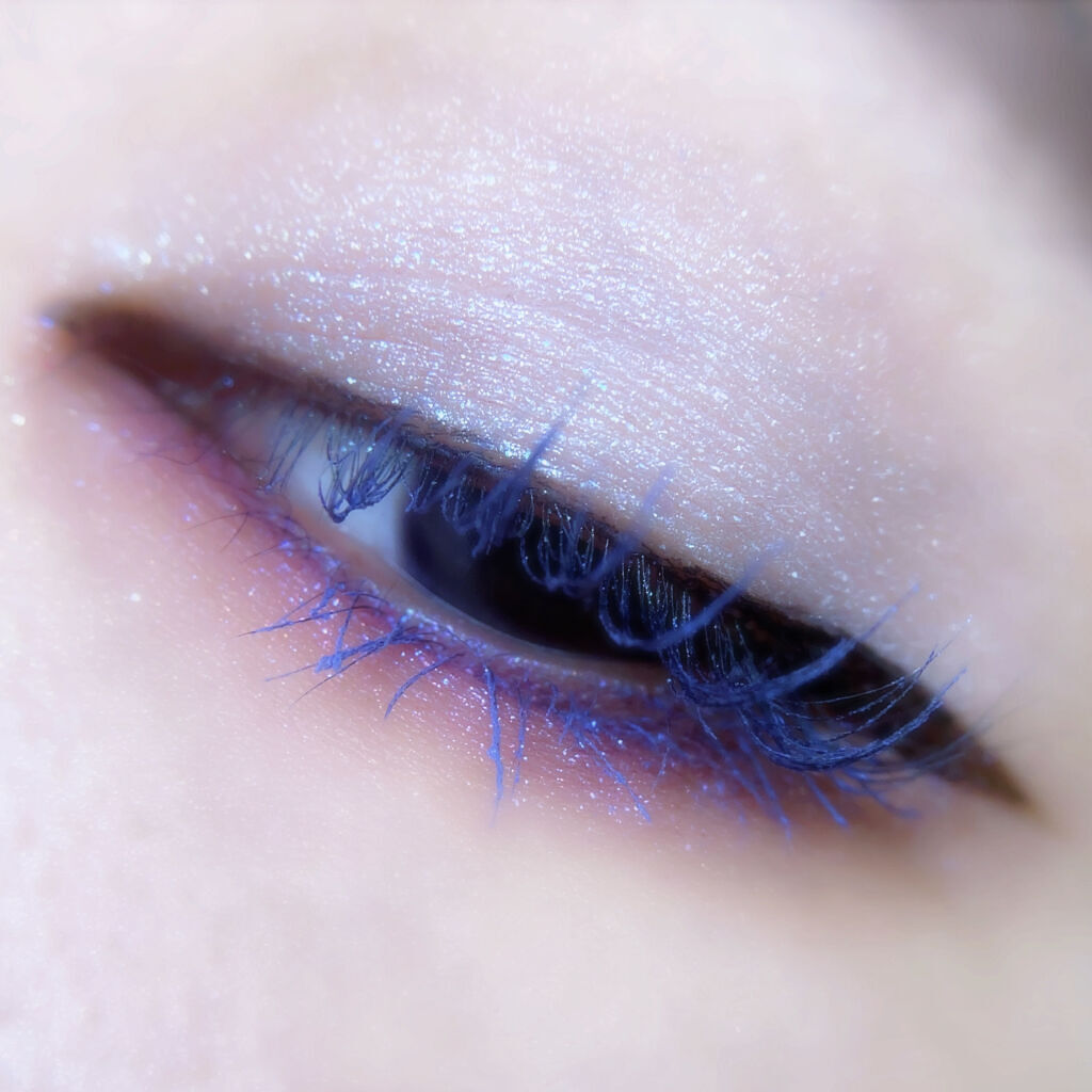 エクストラロング カラーマスカラ EX-01 ブルーバイオレット/Amplitude/マスカラを使ったクチコミ（3枚目）