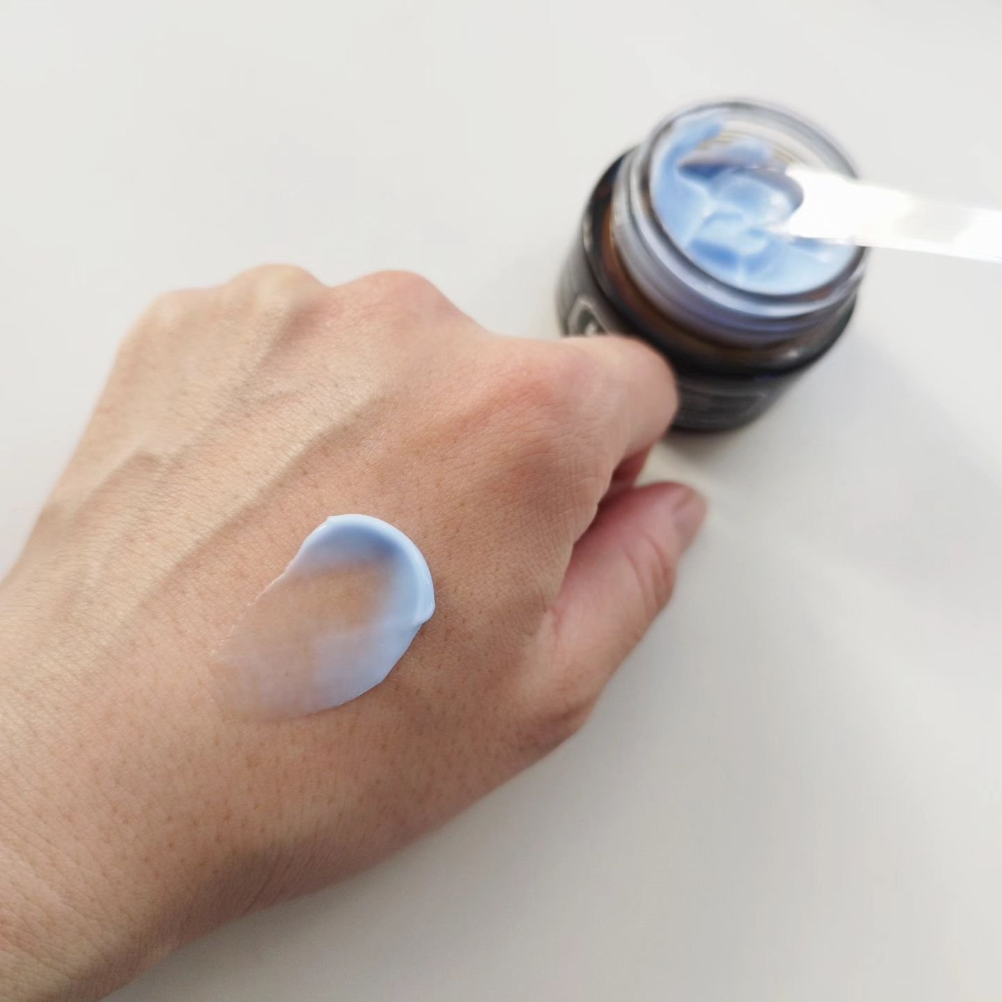 ミッドナイトブルーカーミングクリーム/Klairs/フェイスクリームを使ったクチコミ（3枚目）