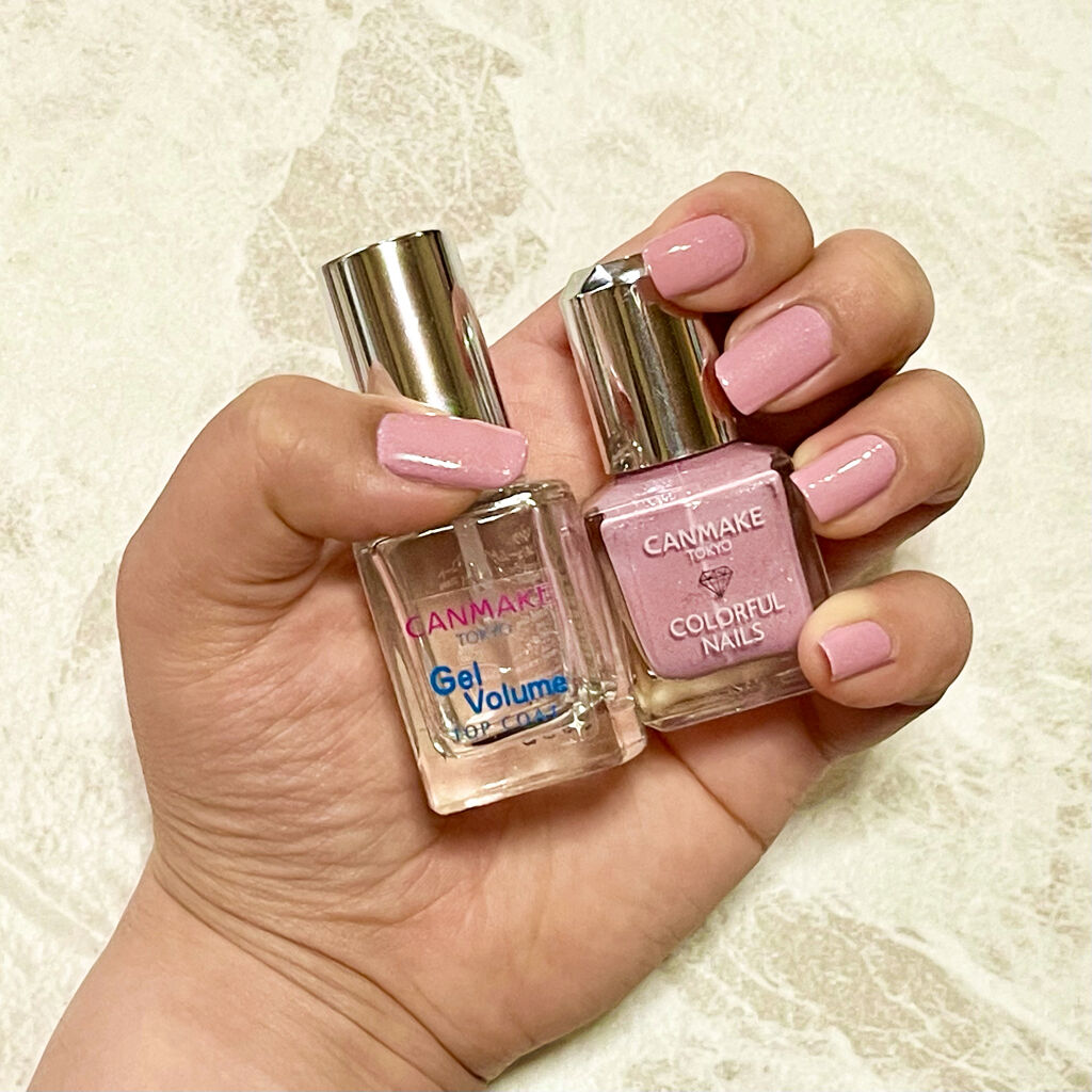 カラフルネイルズ 66 シェルピンク/キャンメイク/マニキュアを使ったクチコミ（1枚目）