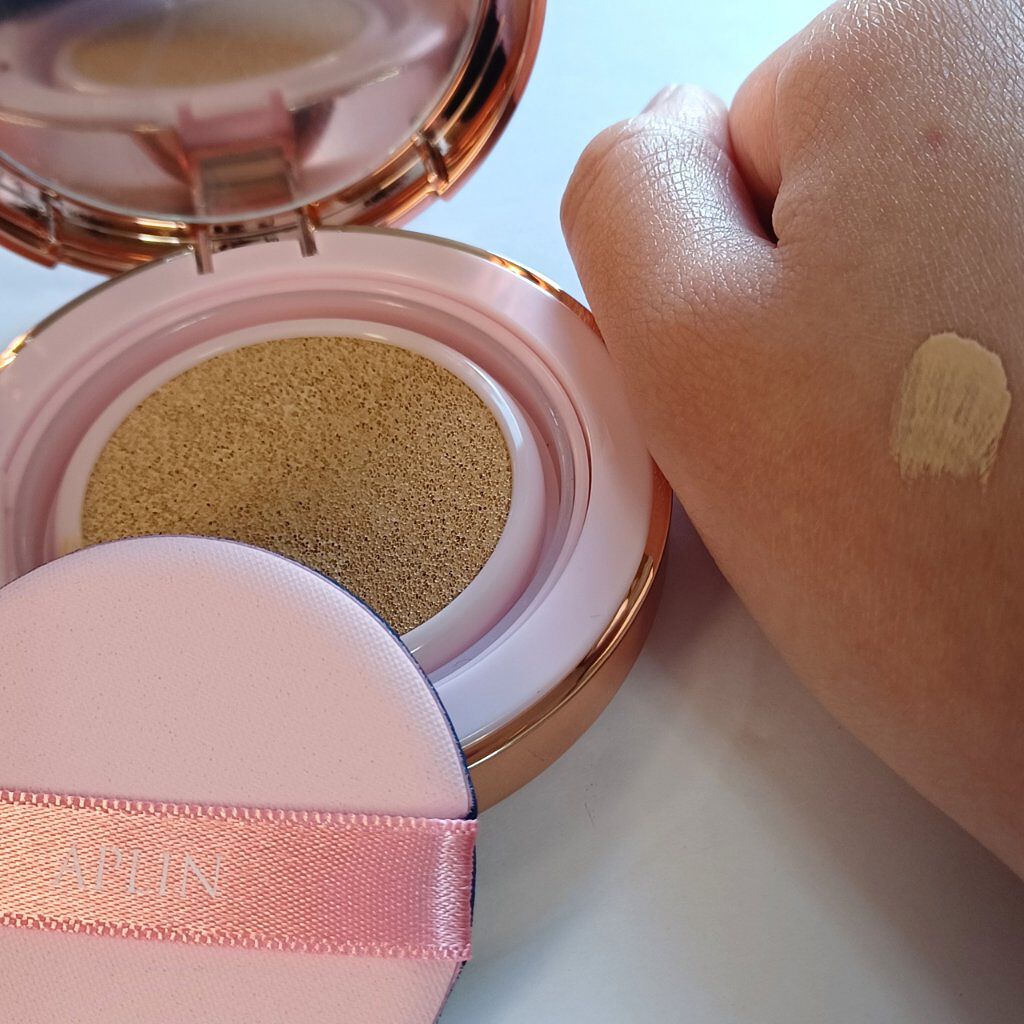 ピンクティーツリーカバークッション/APLIN/クッションファンデーションを使ったクチコミ（3枚目）