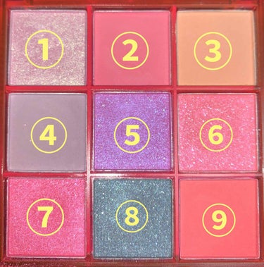 UR GLAM　BLOOMING EYE COLOR PALETTE/U R GLAM/パウダーアイシャドウを使ったクチコミ（2枚目）