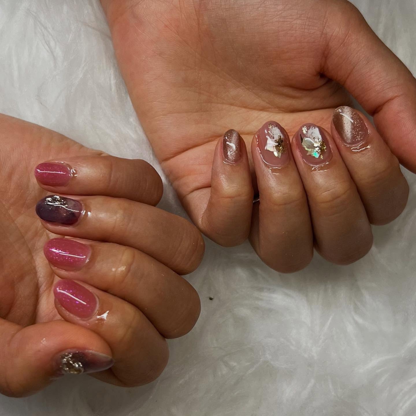 #ネイル,#ニュアンスネイル,#ジェルネイル,#ギャルネイル,#ネイル,#城陽ネイルのネイルデザイン