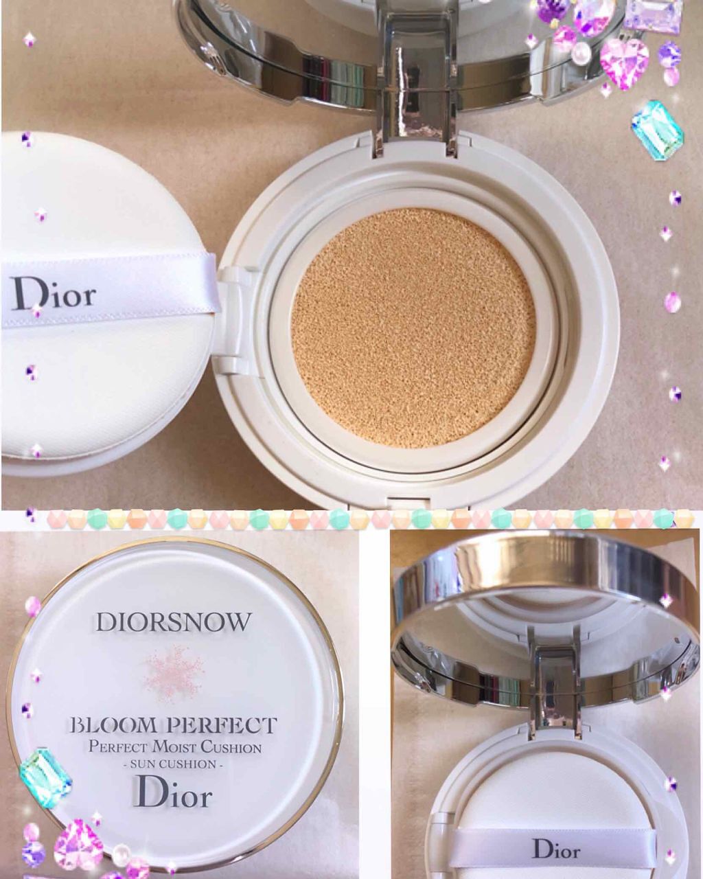 Dior スノー ブルーム パーフェクト サン クッションのクチコミ「本日2投稿目になります🙇‍♀️

                         🔱ディオー.....」（1枚目）
