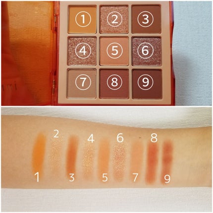 ジューシーオレンジパレット/innisfree/アイシャドウパレットを使ったクチコミ(2枚目)