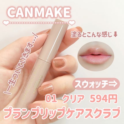 プランプリップケアスクラブ/キャンメイク/リップスクラブを使ったクチコミ(2枚目)