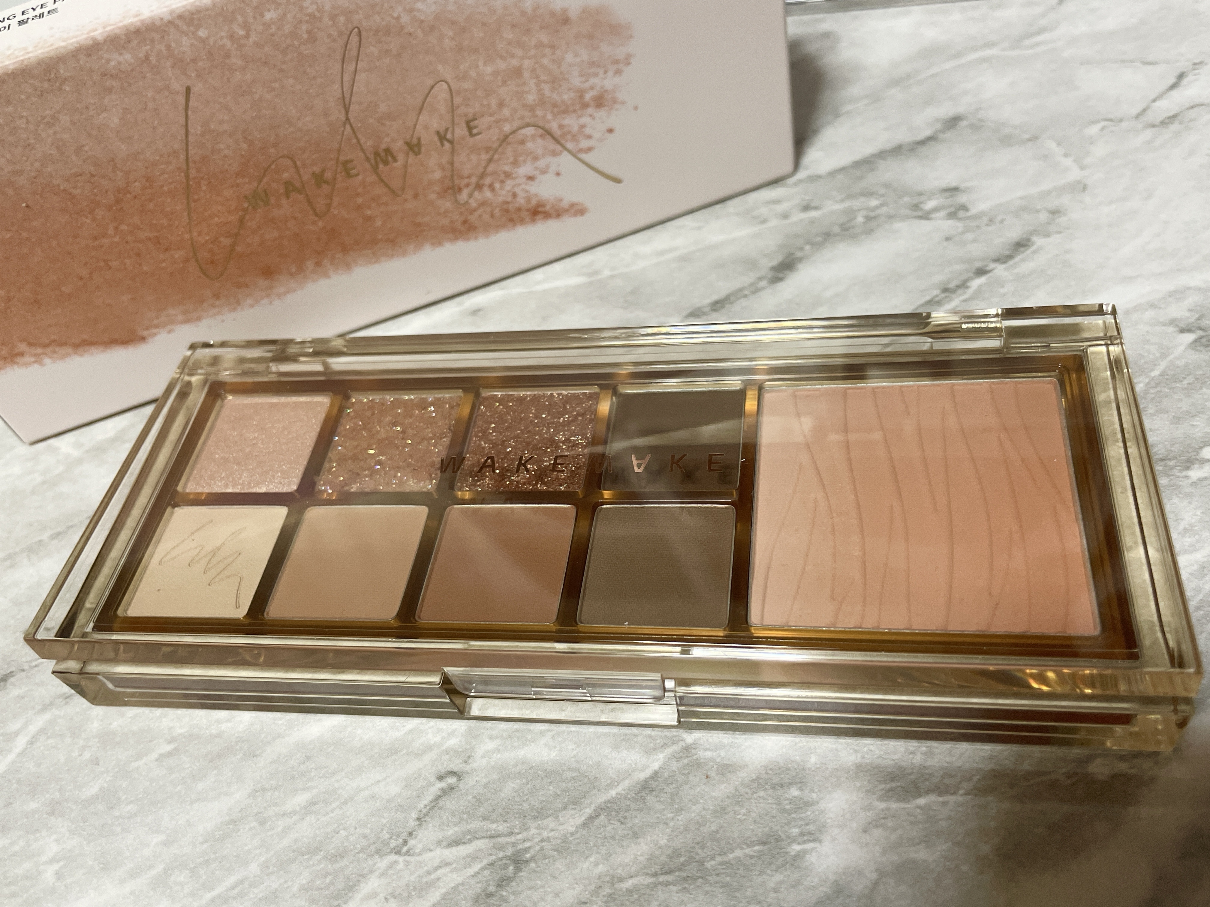 ミックスブラーリングアイパレット/wakemake/マルチパレットを使ったクチコミ（2枚目）