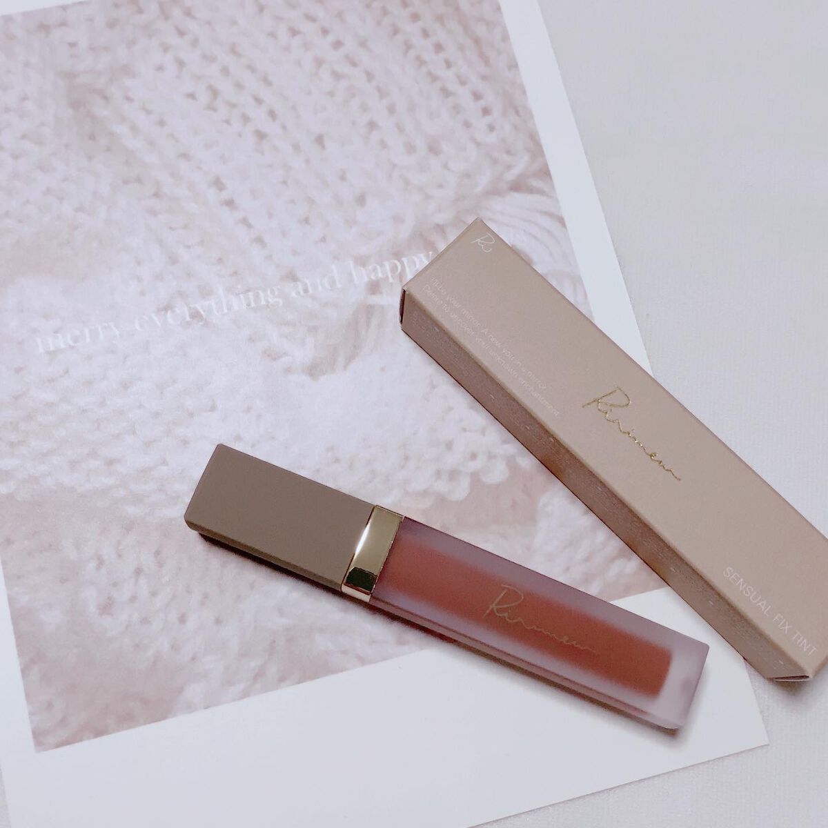 センシュアルフィックスティント/Ririmew/リップティントを使ったクチコミ（1枚目）