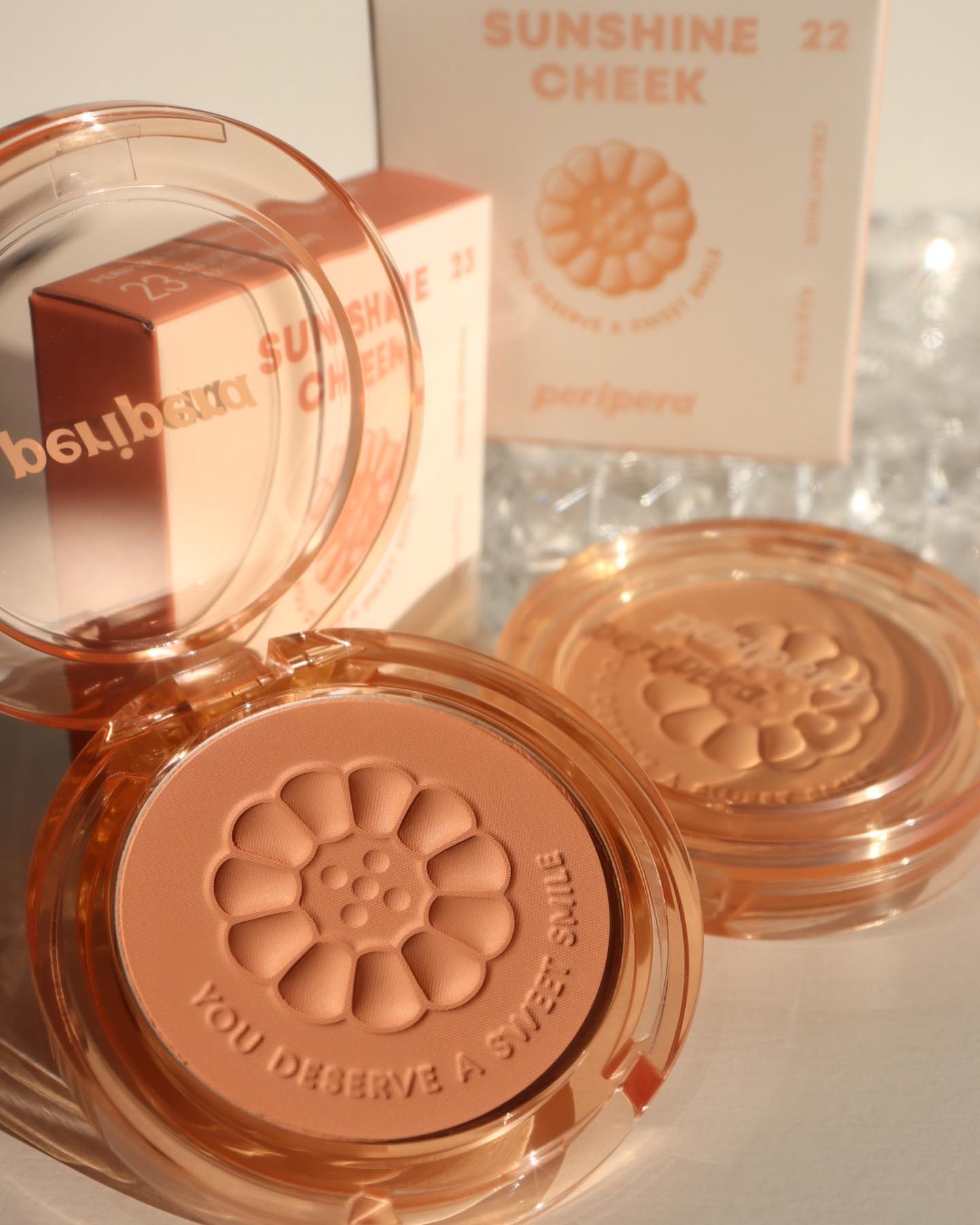 ピュア ブラッシュド サンシャイン チーク/PERIPERA/パウダーチークを使ったクチコミ（1枚目）