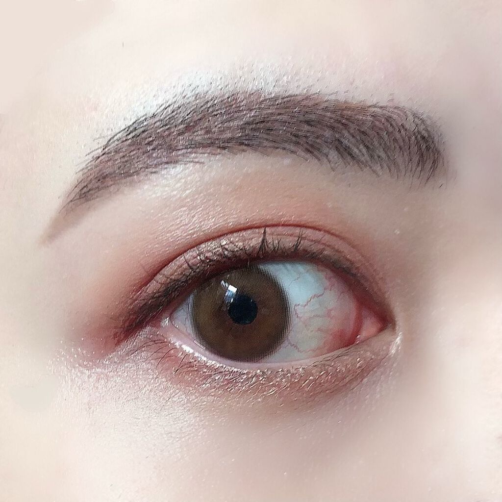 ダリアブラウンマンスリー (DAHLIA BROWN monthly)/OLOLA/１ヶ月（１MONTH）カラコンを使ったクチコミ（2枚目）