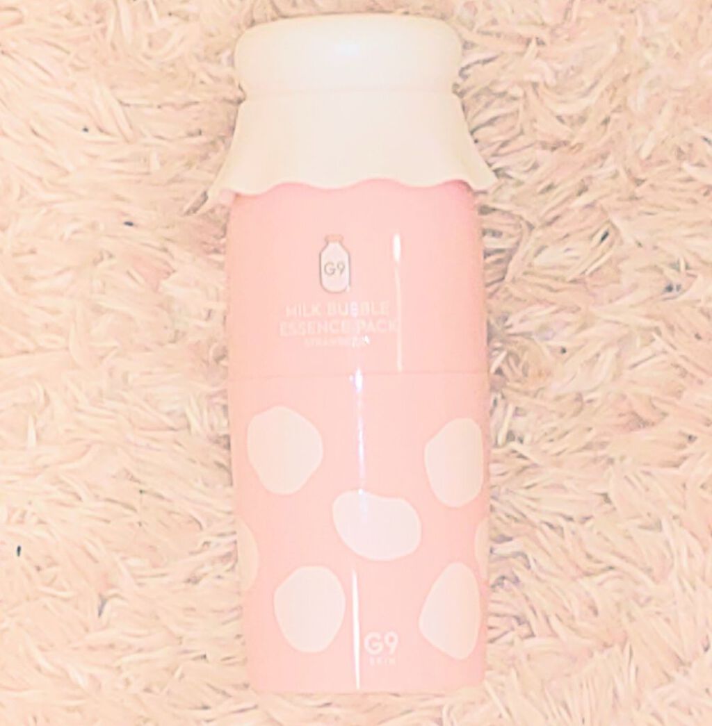 MILK BUBBLE ESSENCE PACK ＃PLAIN/G9SKIN/美容液を使ったクチコミ（2枚目）