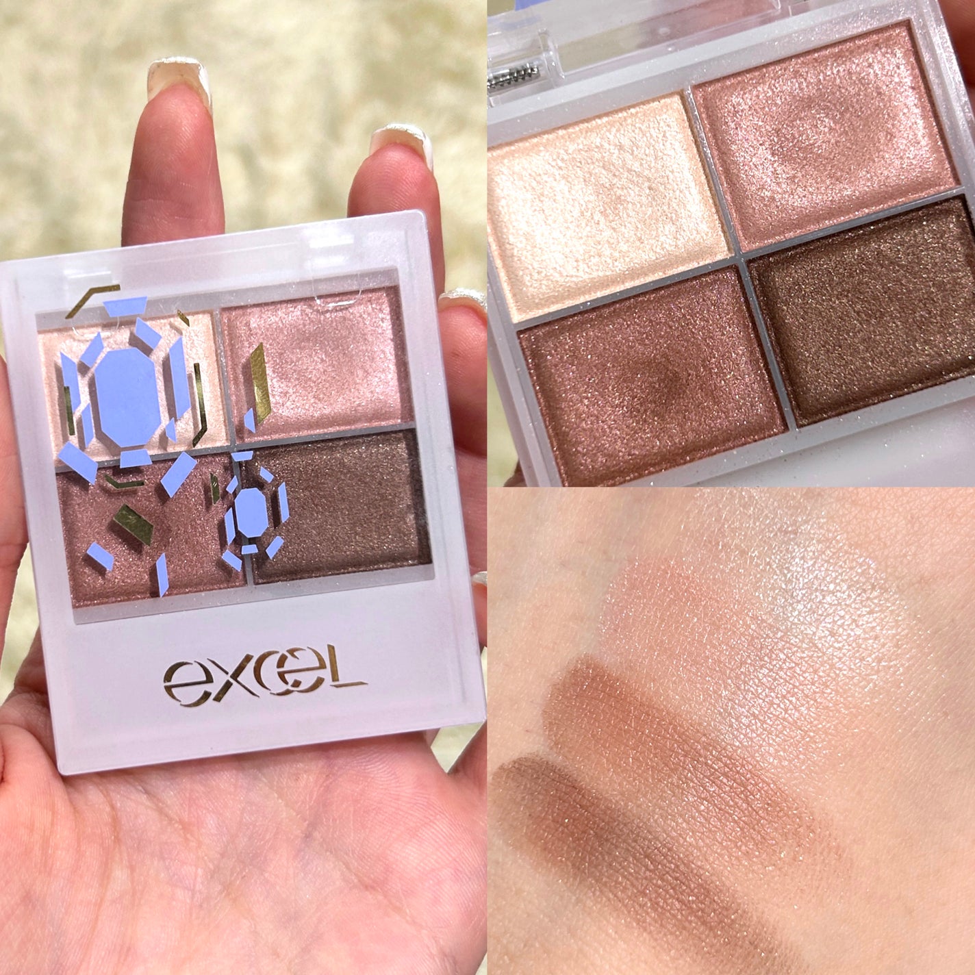 スキニーリッチシャドウ/excel/アイシャドウパレットを使ったクチコミ(4枚目)