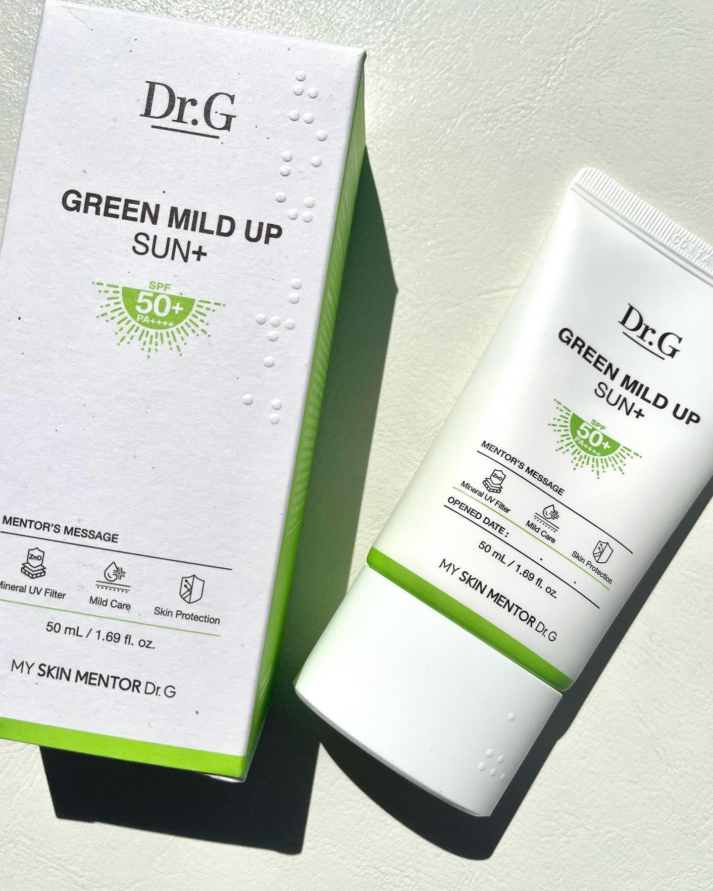 グリーンマイルドアップサンプラス/Dr.G/日焼け止めクリームを使ったクチコミ（1枚目）