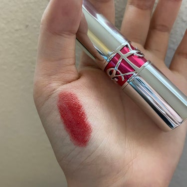 ルージュ ヴォリュプテ キャンディグレーズ  No.7 BEIGE BLISS/YVES SAINT LAURENT BEAUTE/口紅を使ったクチコミ（2枚目）