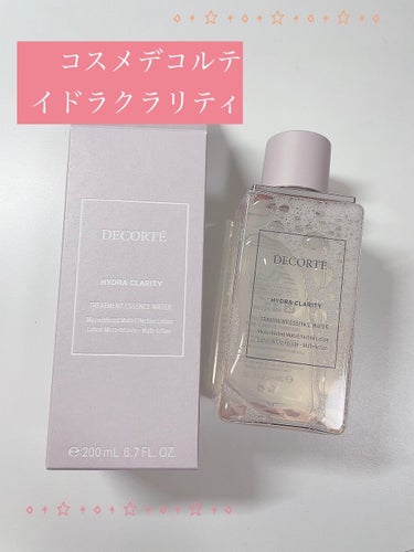 今回オススメするのは、DECORTÉのイドラクラリティ 薬用 トリートメント エッセンス ウォーター です！！！

200ml ¥5500
この商品は2月に発売され、DECORTEにしてはスキンケア商品