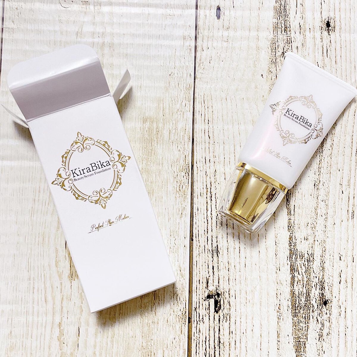 きらびか　ビューティーセラムファンデーション/KiraBika/リキッドファンデーションを使ったクチコミ（1枚目）