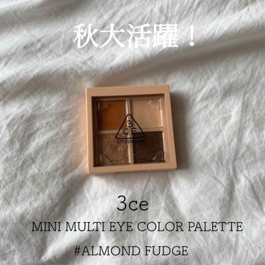 3CE MINI MULTI EYE COLOR PALETTE #ALMOND FUDGE/3CE/アイシャドウパレットを使ったクチコミ（1枚目）