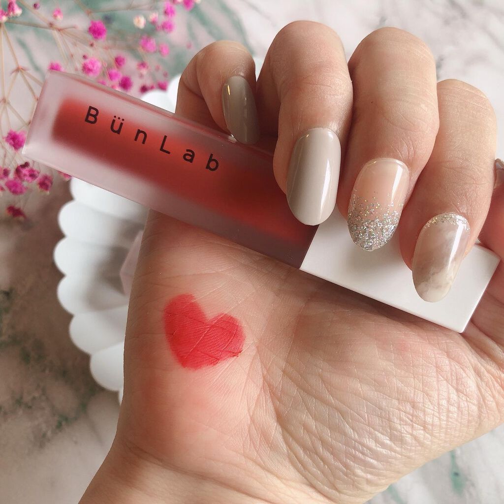 カラーウェイベルベットリップティント/BUNLAB/リップティントを使ったクチコミ(5枚目)