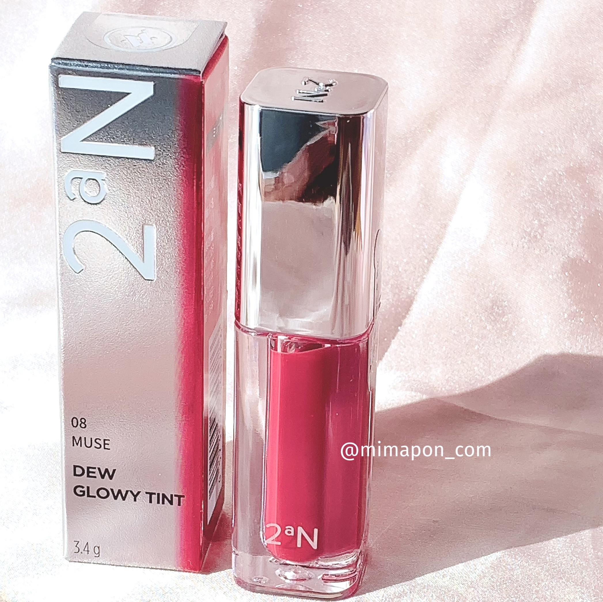 デューグローイーティント #08 ミューズ/2aN/リップティントを使ったクチコミ（3枚目）