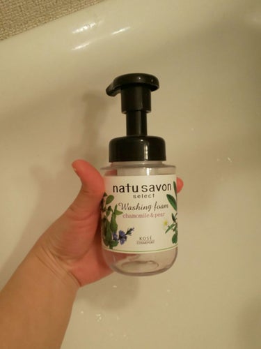 フォームウォッシュ (ホワイト)/natu savon select/泡洗顔を使ったクチコミ（1枚目）