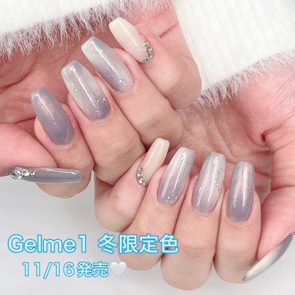 #冬ネイル,#グラデーションネイル,#ブルーネイル,#星空ネイル,#クリスマスネイル,#ホリデーネイル,#雪ネイル,#ニュアンスネイル,#もやもやネイルのネイルデザイン