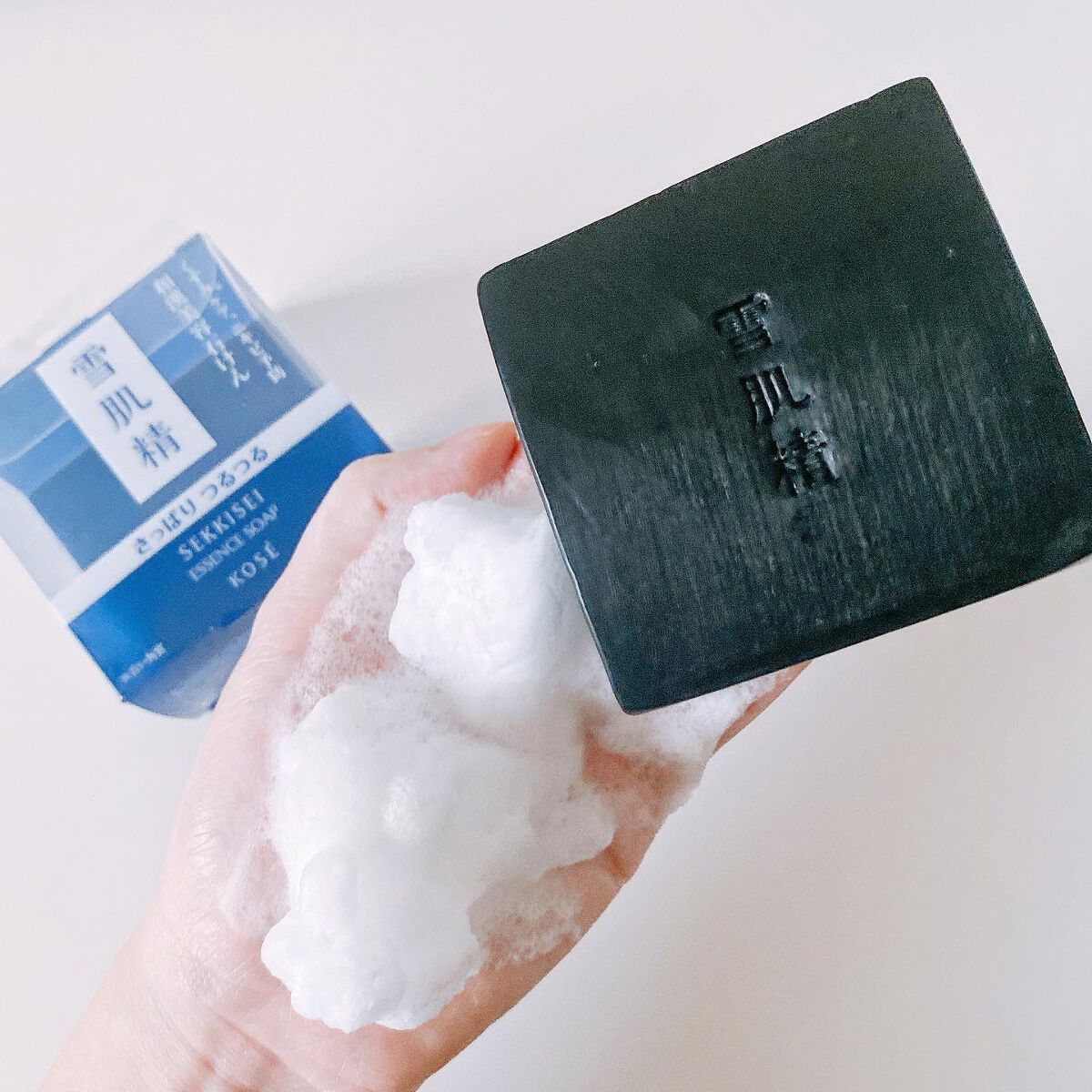 エッセンス ソープ/雪肌精/洗顔石鹸を使ったクチコミ（2枚目）