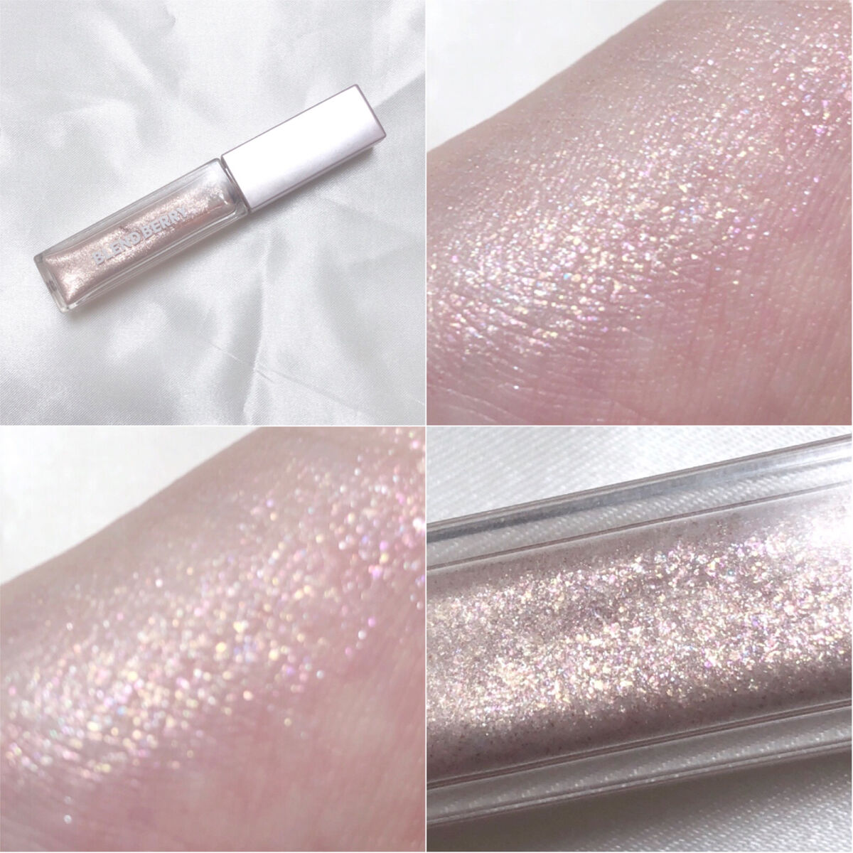 プリズムシャイングリッター 003 トゥインクルチェリー/BLEND BERRY/グリッターを使ったクチコミ（2枚目）