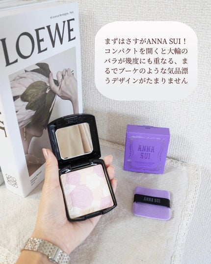 ローズ プレスト パウダー/ANNA SUI/プレストパウダーを使ったクチコミ(5枚目)