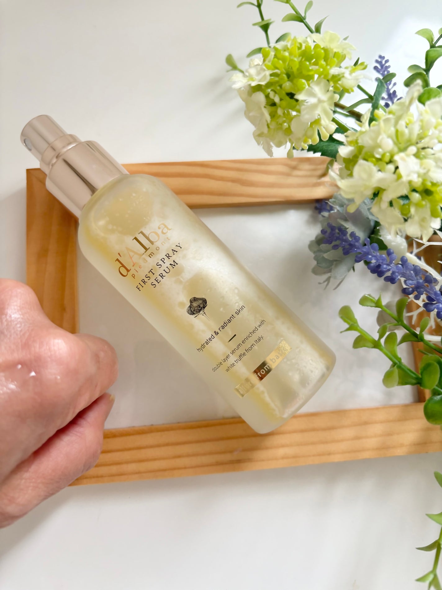 ダルバ ホワイトトリュフファーストスプレーセラム/ダルバ/ミスト状化粧水を使ったクチコミ(3枚目)