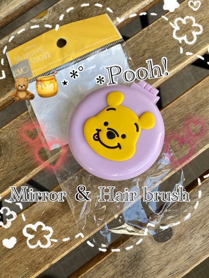 DN ミラー付きコンパクトブラシ/PU/DISNEY/ヘアブラシを使ったクチコミ(1枚目)